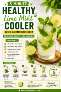 The 5-Minute Lime Mint Cooler I Make on Repeat Every Summer
